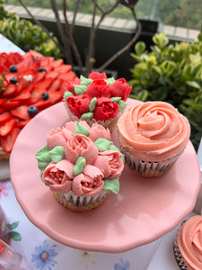 Cupcakes de flores para mamá
