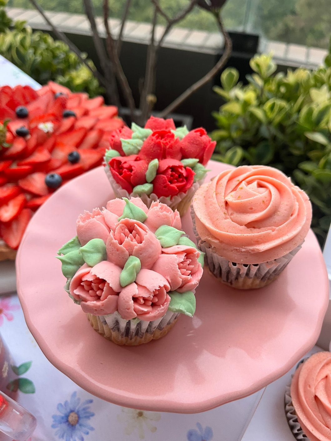 Cupcakes de flores para mamá