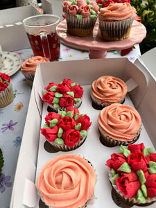 Cupcakes de flores para mamá