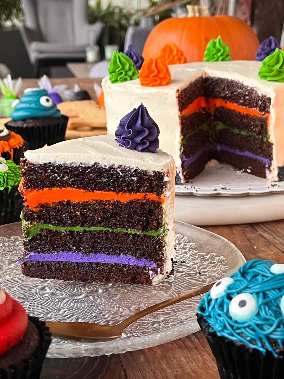 Torta Halloween de buttercream