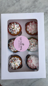 Caja de Cupcakes de Vainilla y merengue